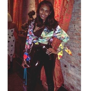 Versace silk bloom shirt